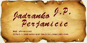 Jadranko Perjaničić vizit kartica